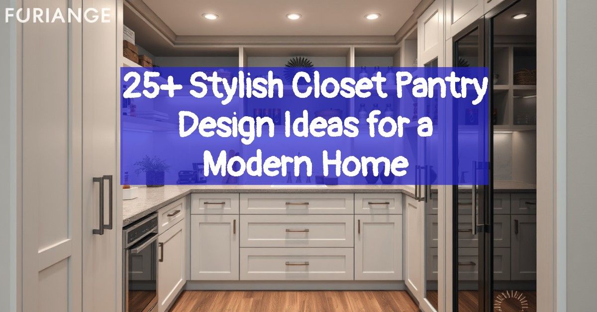 25+ Stylish Closet Pantry Design Ideas for a Modern Home