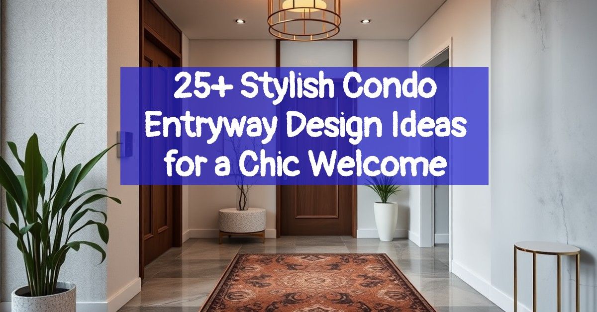 25+ Stylish Condo Entryway Design Ideas for a Chic Welcome