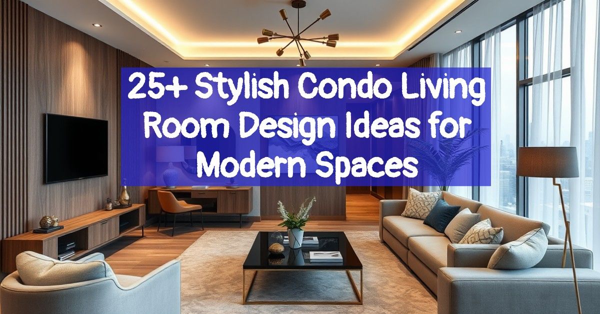 25+ Stylish Condo Living Room Design Ideas for Modern Spaces