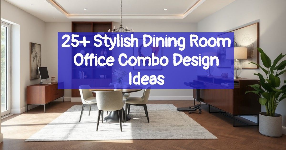 25+ Stylish Dining Room Office Combo Design Ideas