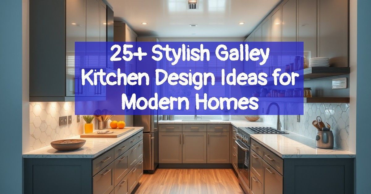 25+ Stylish Galley Kitchen Design Ideas for Modern Homes