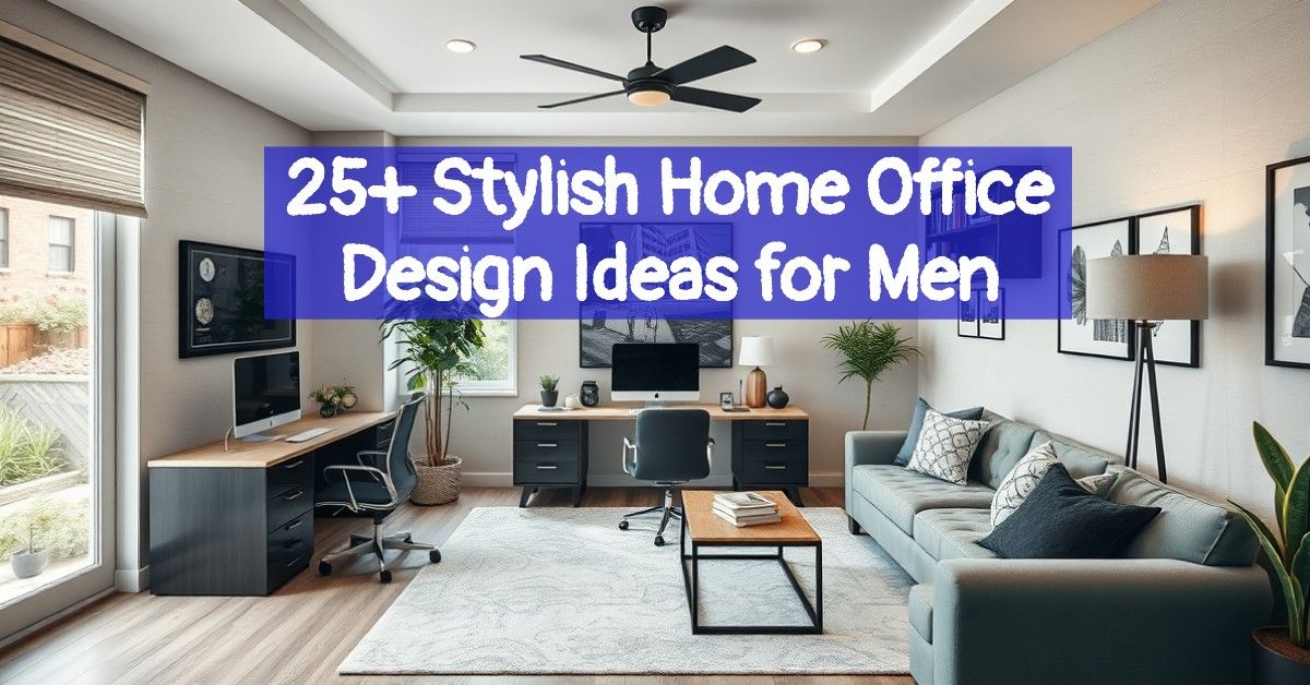 25+ Stylish Home Office Design Ideas for Men