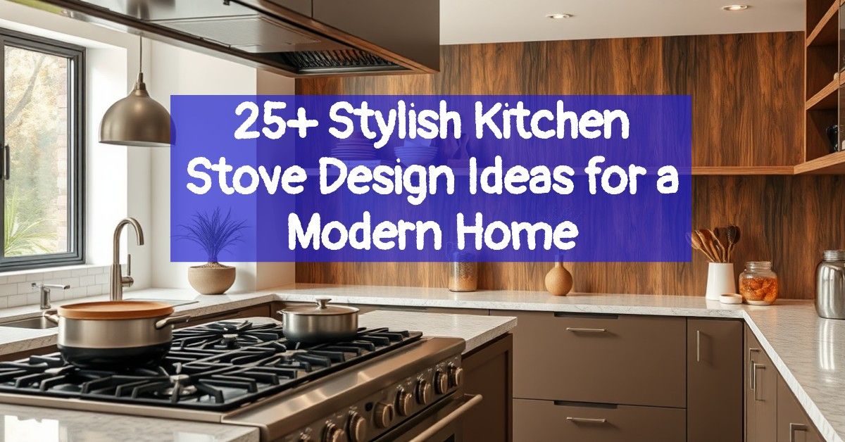 25+ Stylish Kitchen Stove Design Ideas for a Modern Home