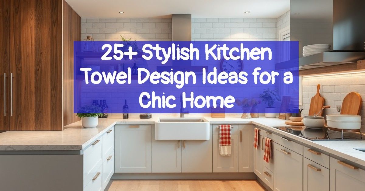 25+ Stylish Kitchen Towel Design Ideas for a Chic Home