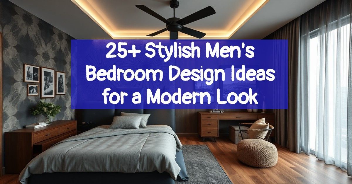 25+ Stylish Men's Bedroom Design Ideas for a Modern Look