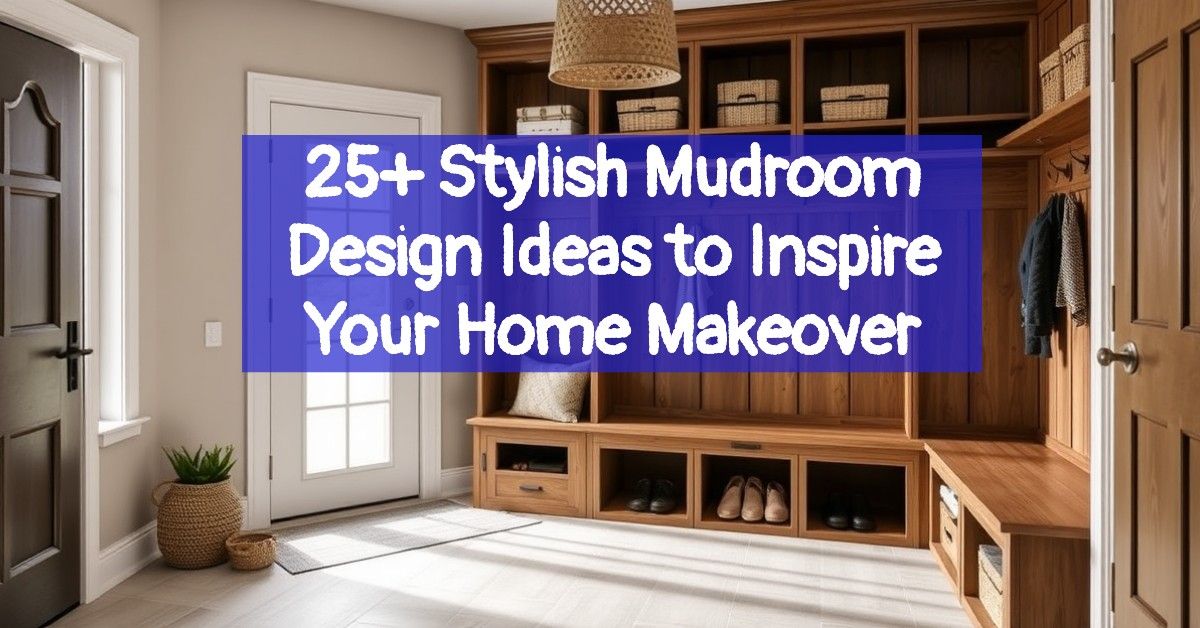 25+ Stylish Mudroom Design Ideas to Inspire Your Home Makeover