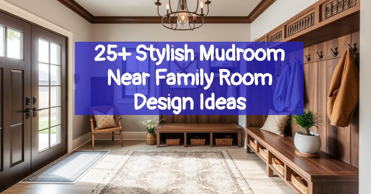 25+ Stylish Mudroom Near Family Room Design Ideas