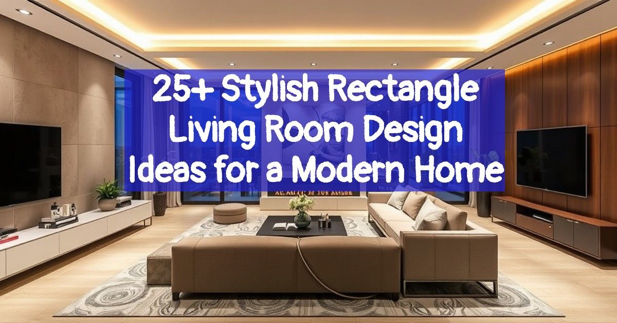 25+ Stylish Rectangle Living Room Design Ideas for a Modern Home