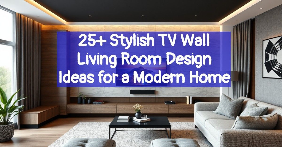 25+ Stylish TV Wall Living Room Design Ideas for a Modern Home