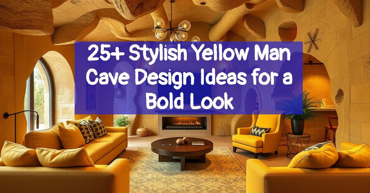 25+ Stylish Yellow Man Cave Design Ideas for a Bold Look