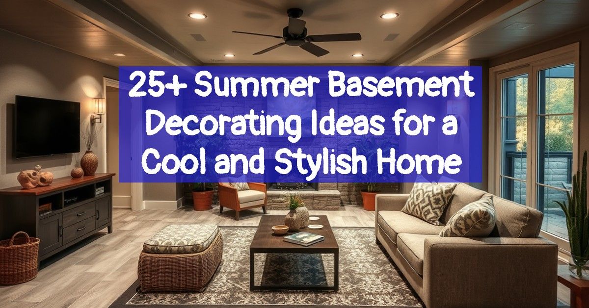 25+ Summer Basement Decorating Ideas for a Cool and Stylish Home