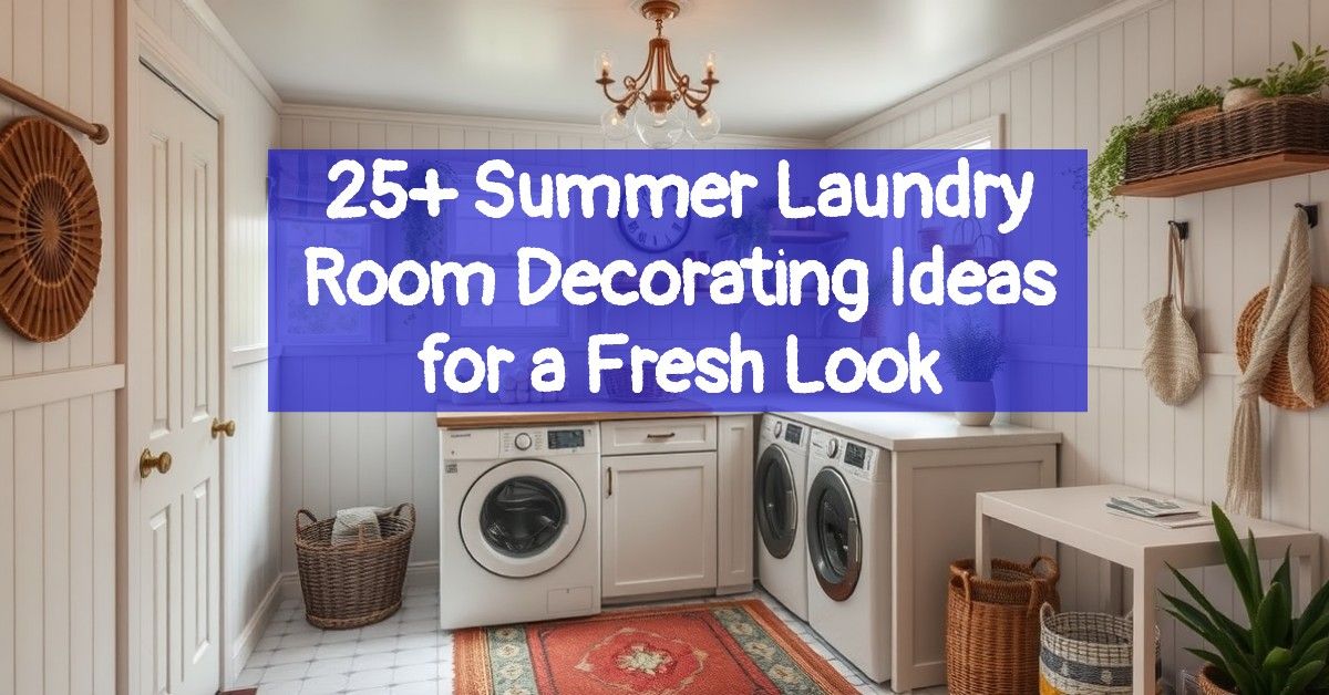 25+ Summer Laundry Room Decorating Ideas for a Fresh Look