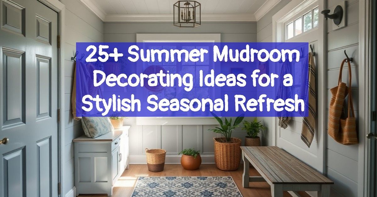 25+ Summer Mudroom Decorating Ideas for a Stylish Seasonal Refresh