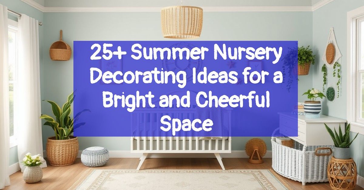 25+ Summer Nursery Decorating Ideas for a Bright and Cheerful Space