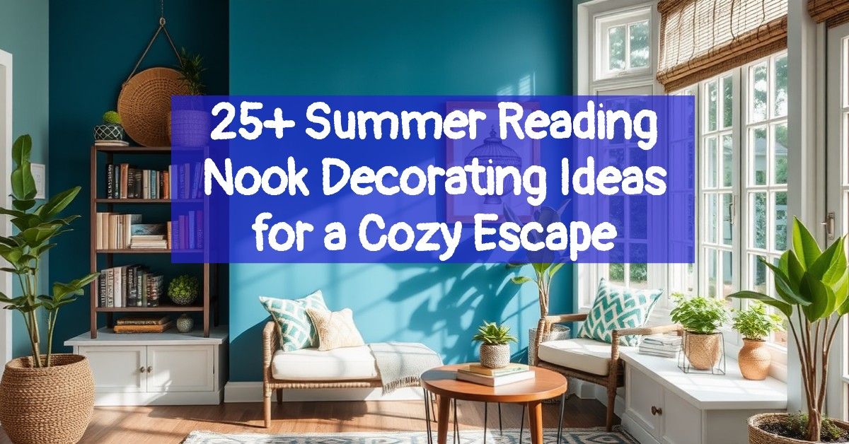 25+ Summer Reading Nook Decorating Ideas for a Cozy Escape