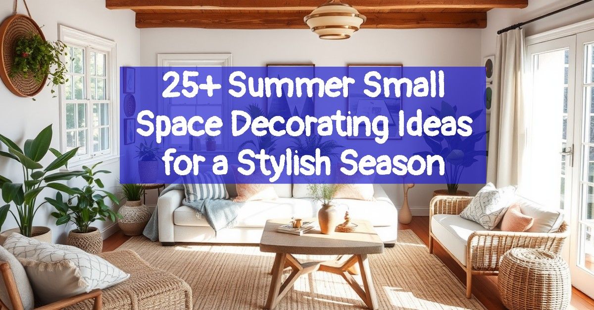 25+ Summer Small Space Decorating Ideas for a Stylish Season