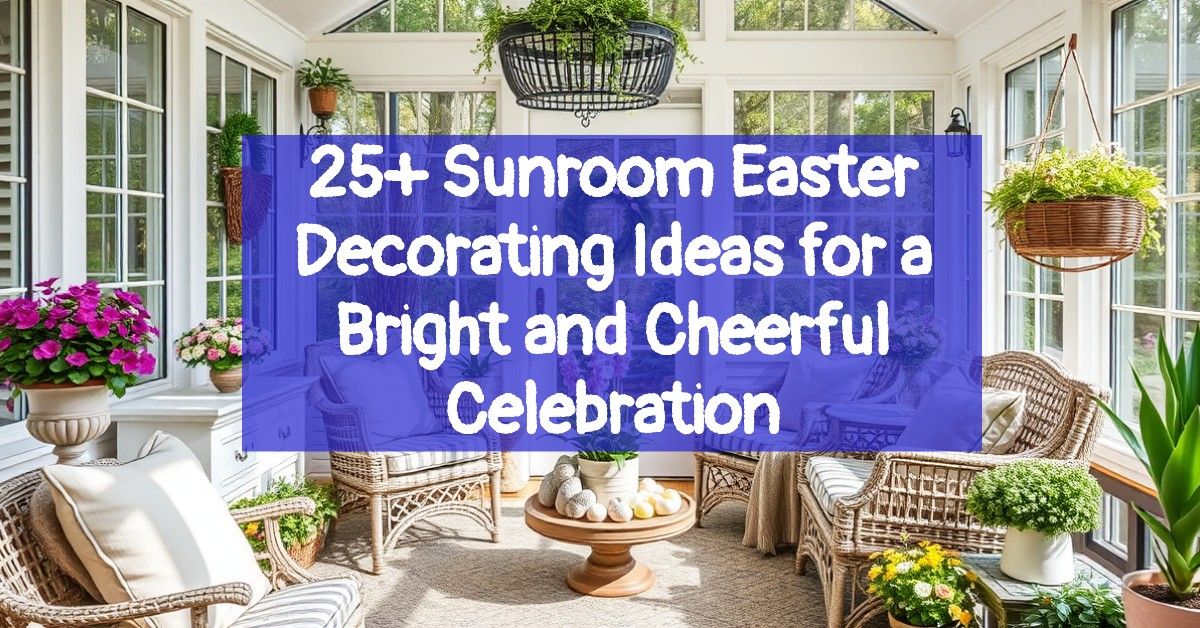 25+ Sunroom Easter Decorating Ideas for a Bright and Cheerful Celebration