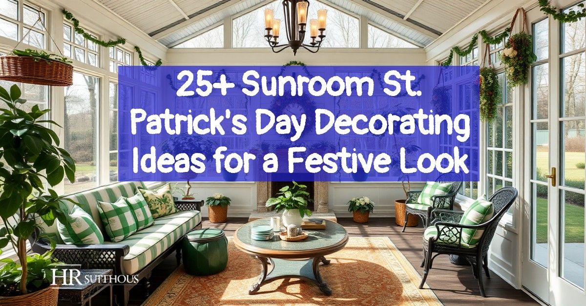 25+ Sunroom St. Patrick's Day Decorating Ideas for a Festive Look