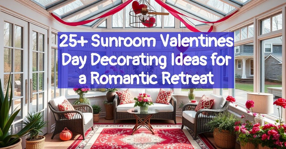 25+ Sunroom Valentines Day Decorating Ideas for a Romantic Retreat