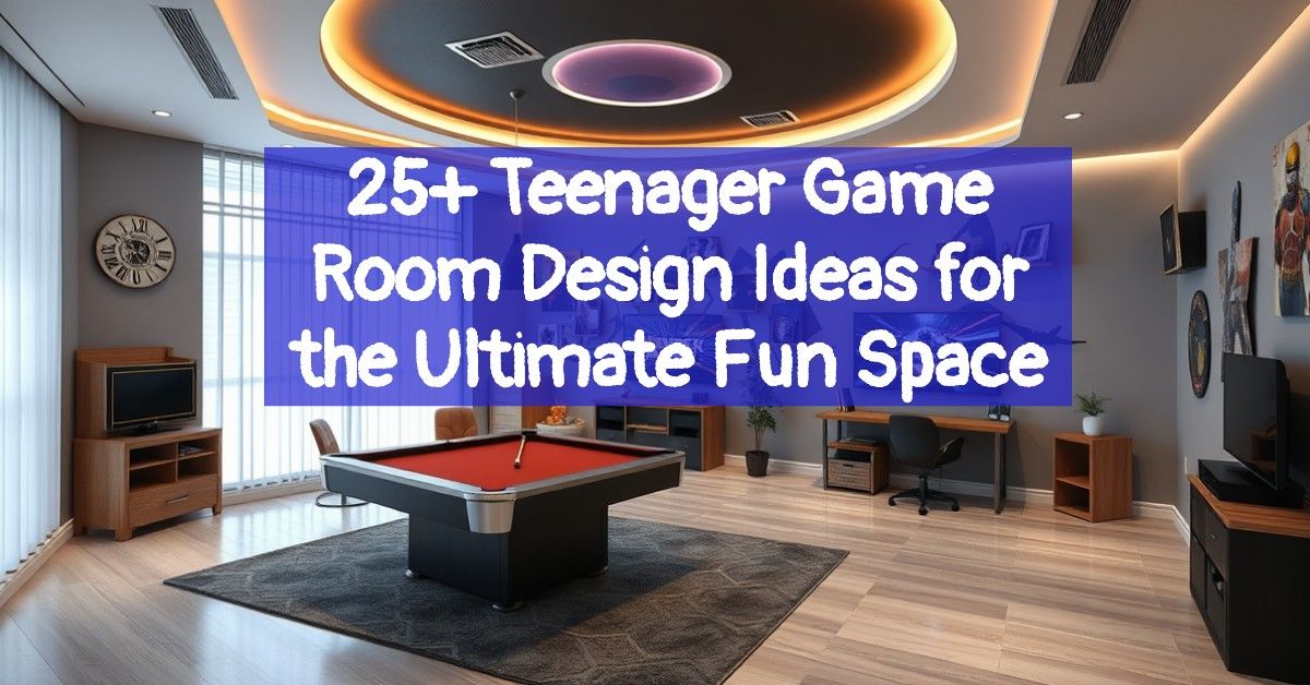 25+ Teenager Game Room Design Ideas for the Ultimate Fun Space