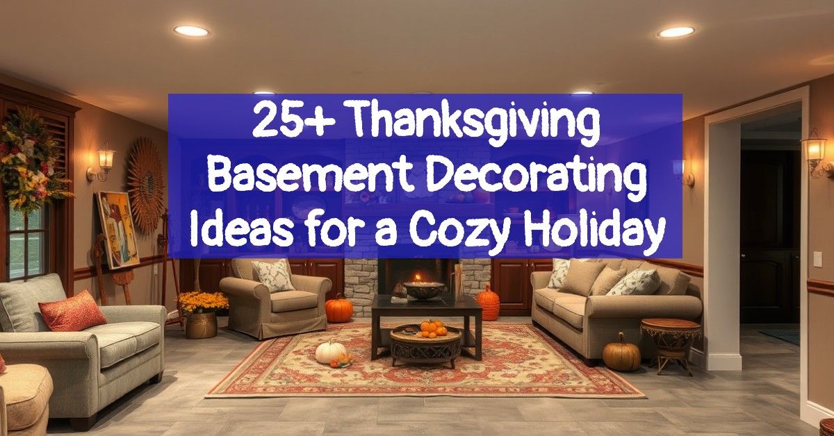 25+ Thanksgiving Basement Decorating Ideas for a Cozy Holiday