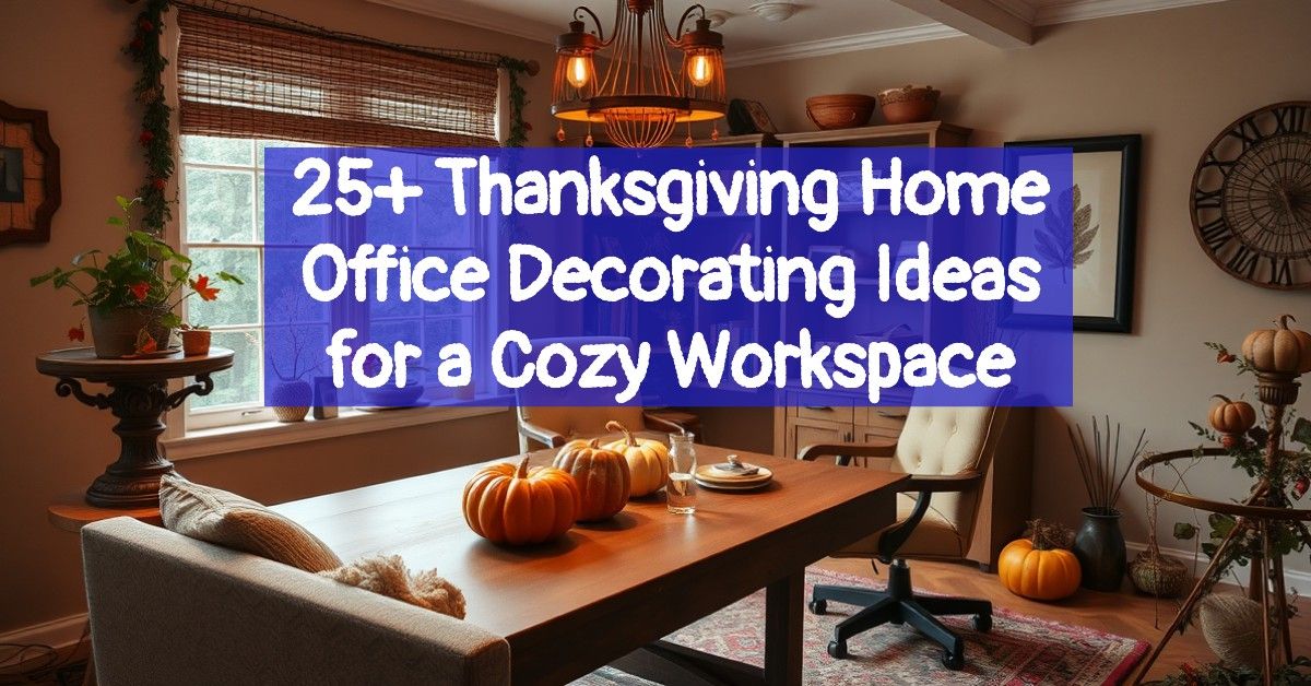 25+ Thanksgiving Home Office Decorating Ideas for a Cozy Workspace