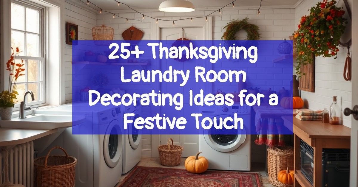 25+ Thanksgiving Laundry Room Decorating Ideas for a Festive Touch