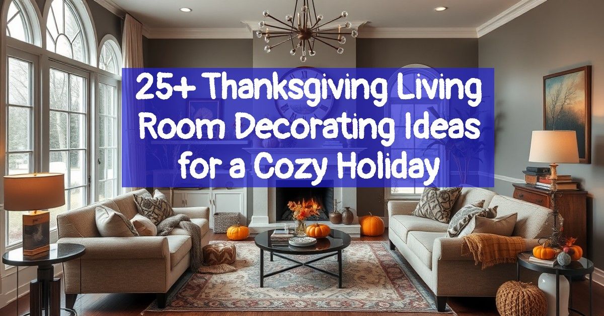 25+ Thanksgiving Living Room Decorating Ideas for a Cozy Holiday