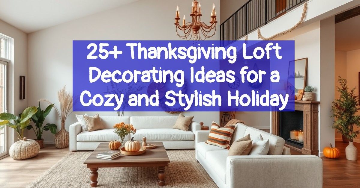 25+ Thanksgiving Loft Decorating Ideas for a Cozy and Stylish Holiday