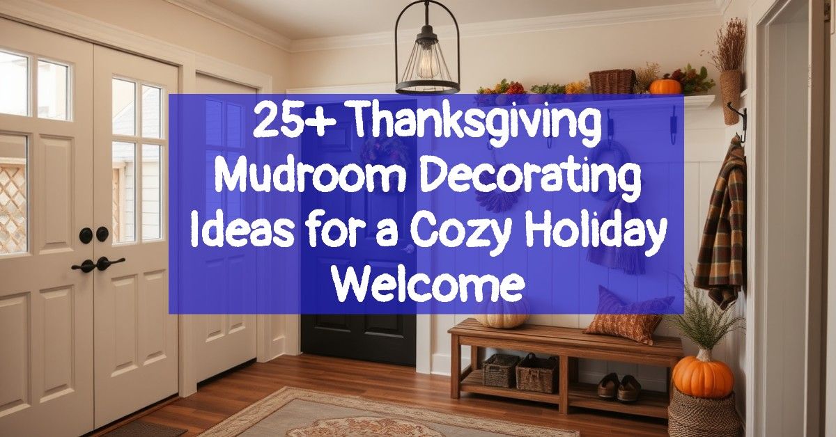 25+ Thanksgiving Mudroom Decorating Ideas for a Cozy Holiday Welcome