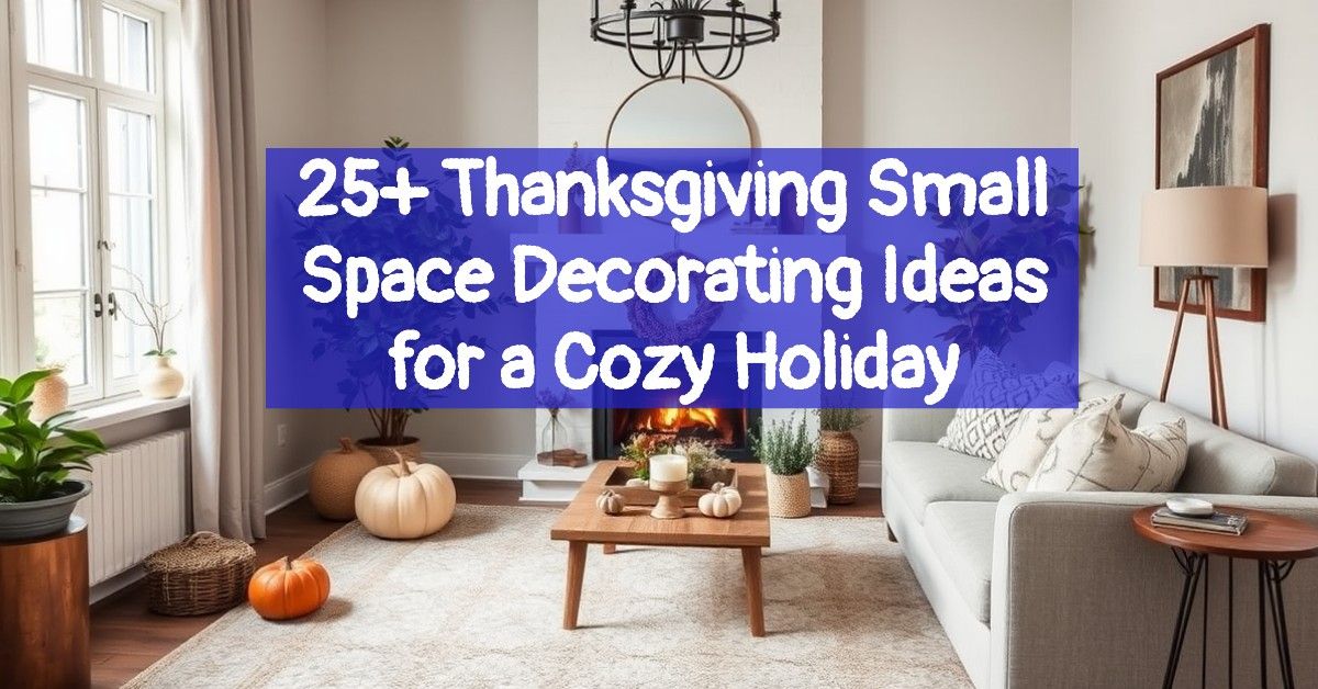 25+ Thanksgiving Small Space Decorating Ideas for a Cozy Holiday