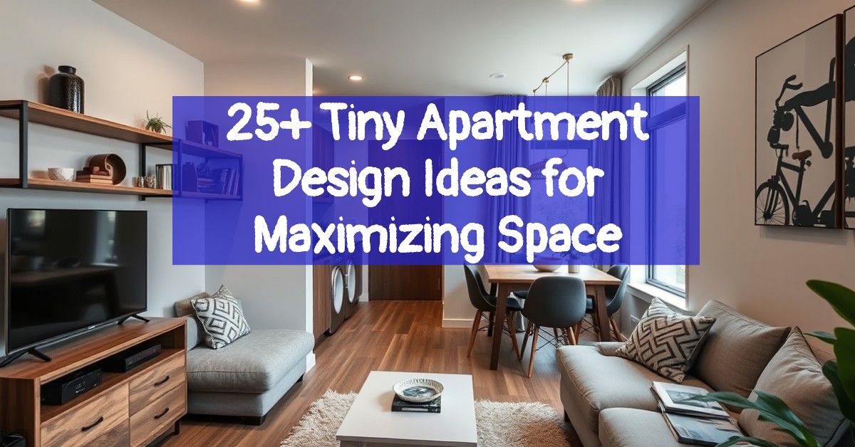 25+ Tiny Apartment Design Ideas for Maximizing Space