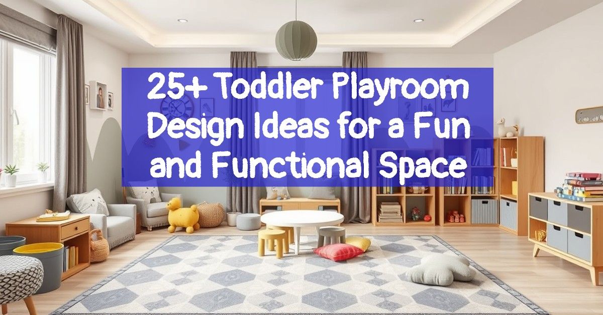 25+ Toddler Playroom Design Ideas for a Fun and Functional Space