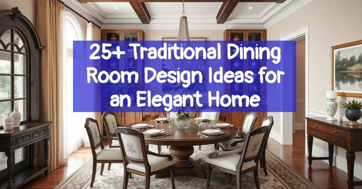 25+ Traditional Dining Room Design Ideas for an Elegant Home