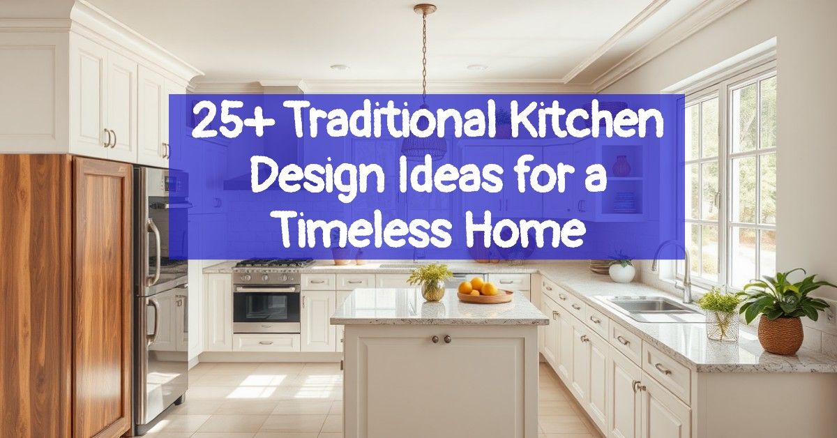 25+ Traditional Kitchen Design Ideas for a Timeless Home