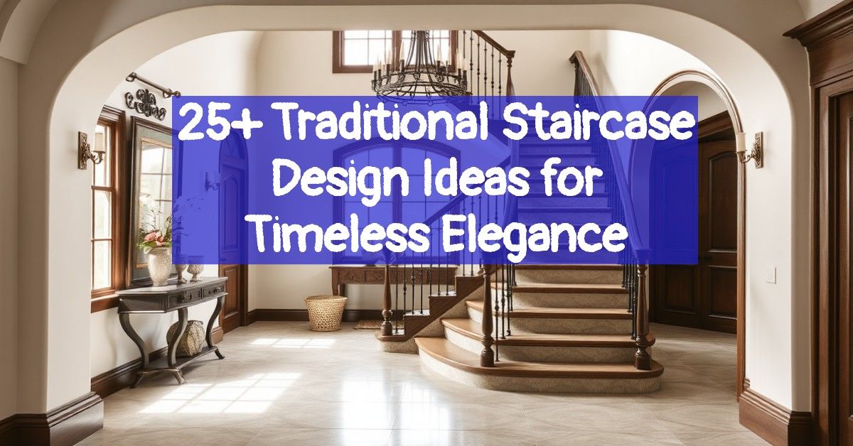 25+ Traditional Staircase Design Ideas for Timeless Elegance