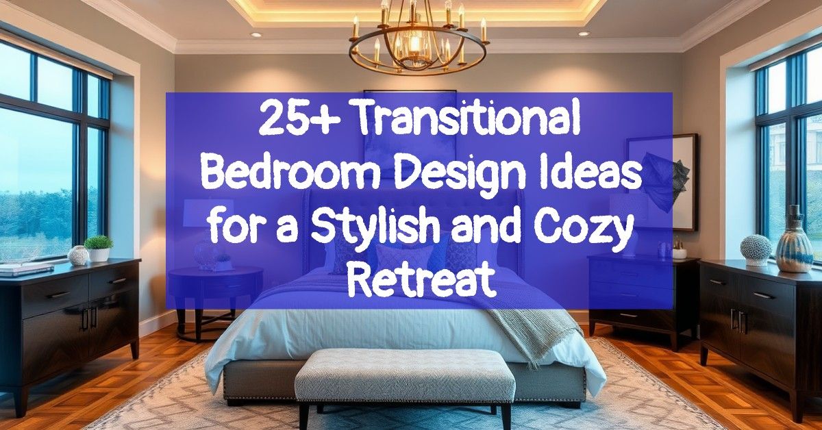 25+ Transitional Bedroom Design Ideas for a Stylish and Cozy Retreat