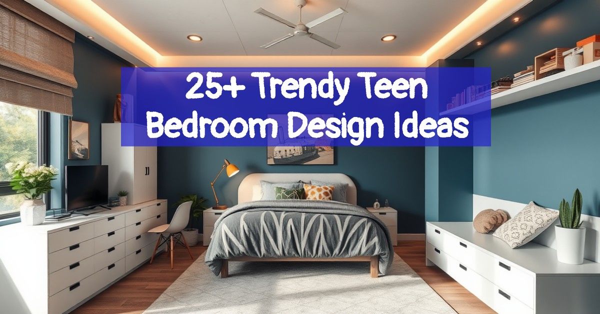 25+ Trendy Teen Bedroom Design Ideas