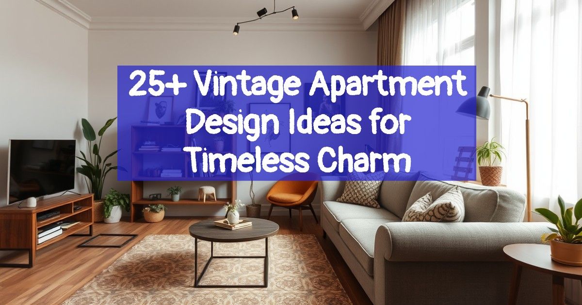 25+ Vintage Apartment Design Ideas for Timeless Charm