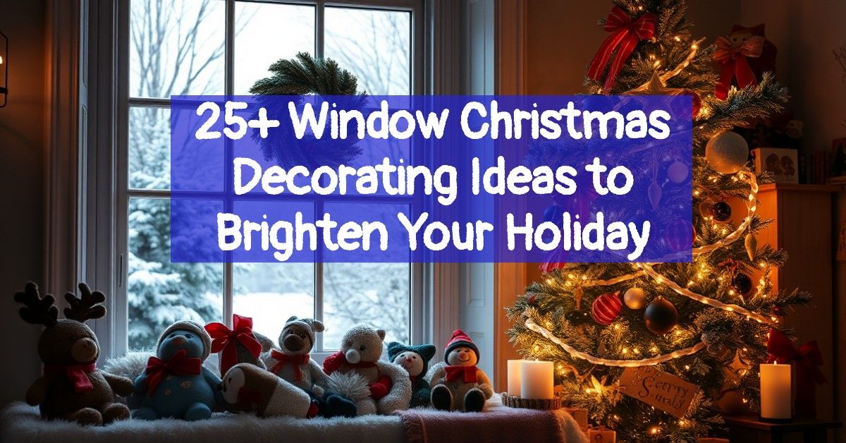 25+ Window Christmas Decorating Ideas to Brighten Your Holiday