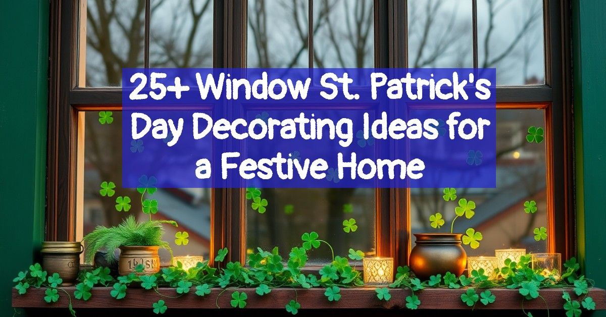 25+ Window St. Patrick's Day Decorating Ideas for a Festive Home