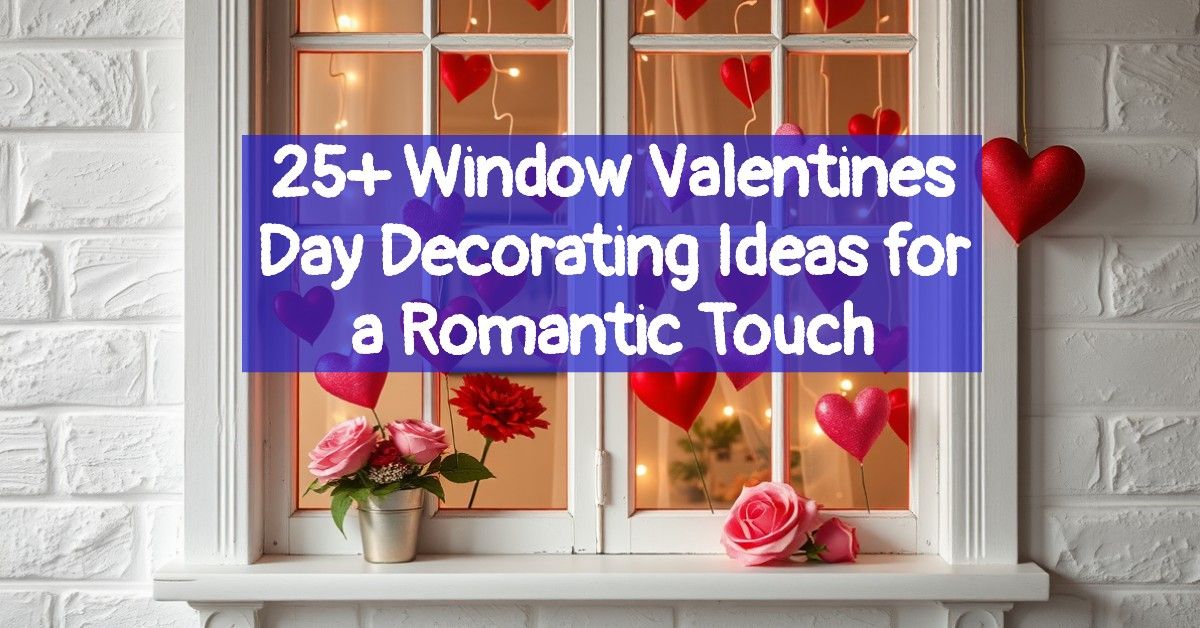 25+ Window Valentines Day Decorating Ideas for a Romantic Touch