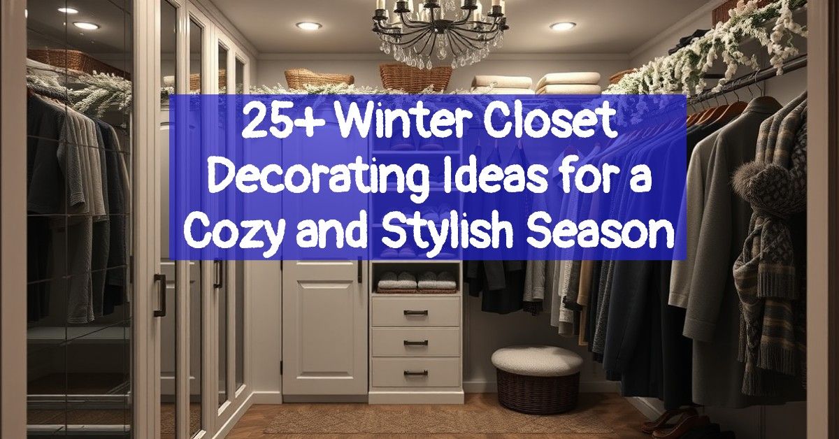 25+ Winter Closet Decorating Ideas for a Cozy and Stylish Season