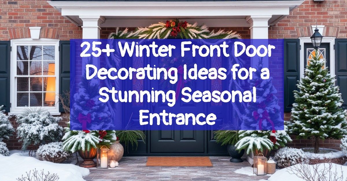 25+ Winter Front Door Decorating Ideas for a Stunning Seasonal Entrance