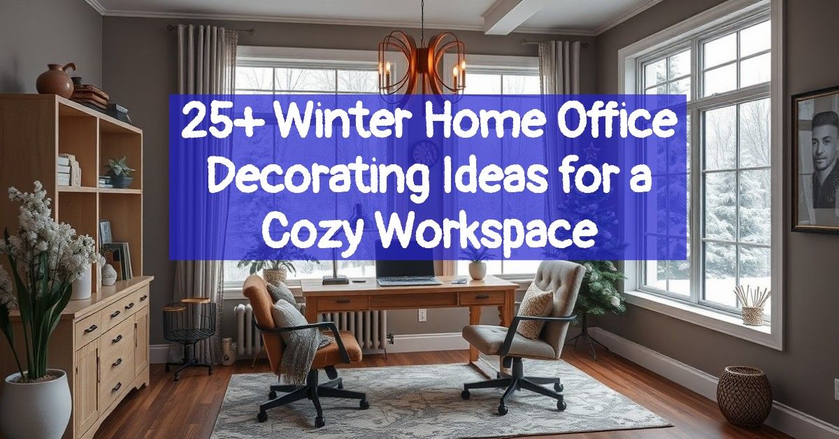 25+ Winter Home Office Decorating Ideas for a Cozy Workspace