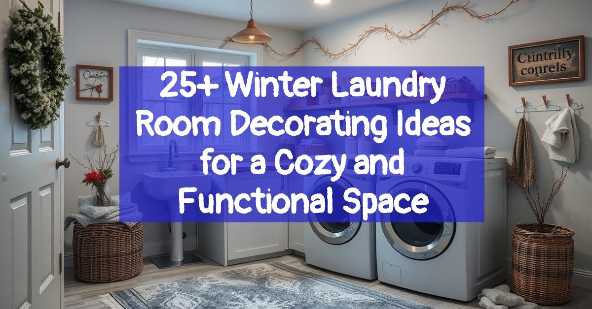 25+ Winter Laundry Room Decorating Ideas for a Cozy and Functional Space