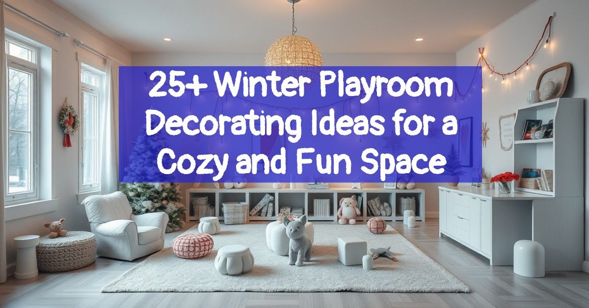 25+ Winter Playroom Decorating Ideas for a Cozy and Fun Space