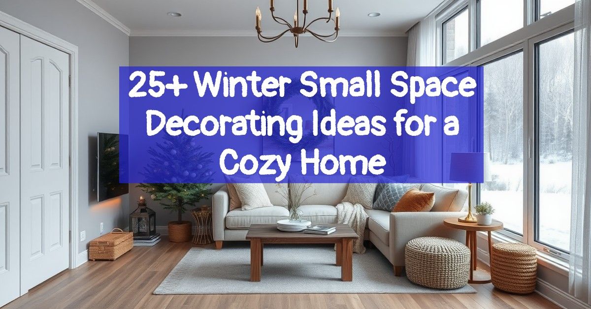 25+ Winter Small Space Decorating Ideas for a Cozy Home