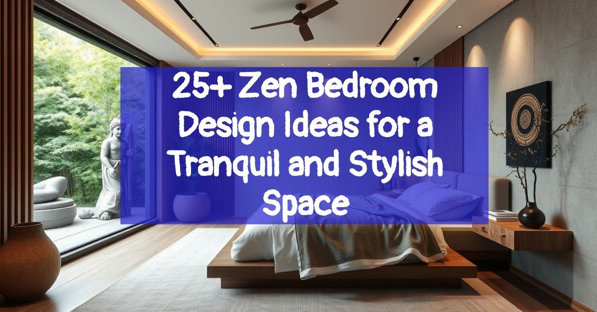 25+ Zen Bedroom Design Ideas for a Tranquil and Stylish Space