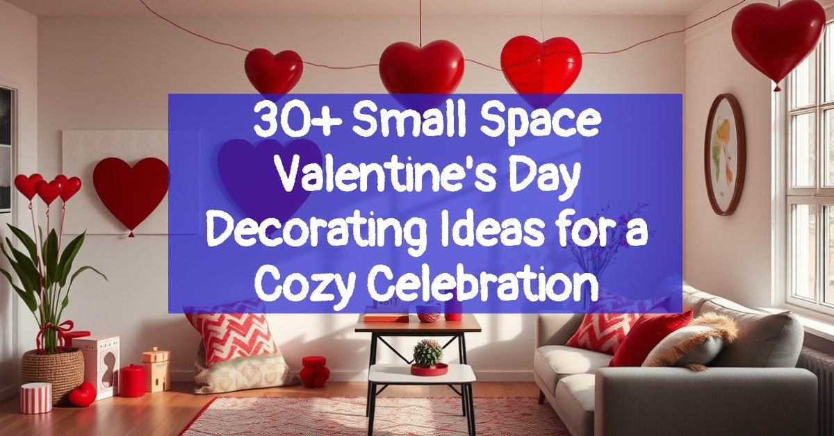 30+ Small Space Valentine's Day Decorating Ideas for a Cozy Celebration